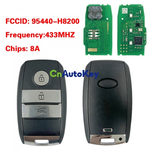 Kia Rio 3-Button Flip Key Housing – Blank Flip Key Cover, Replacement Shell A191